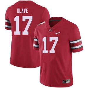 NCAA Ohio State Buckeyes Men's #17 Chris Olave Red Nike Football College Jersey UHN0845AN